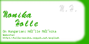 monika holle business card